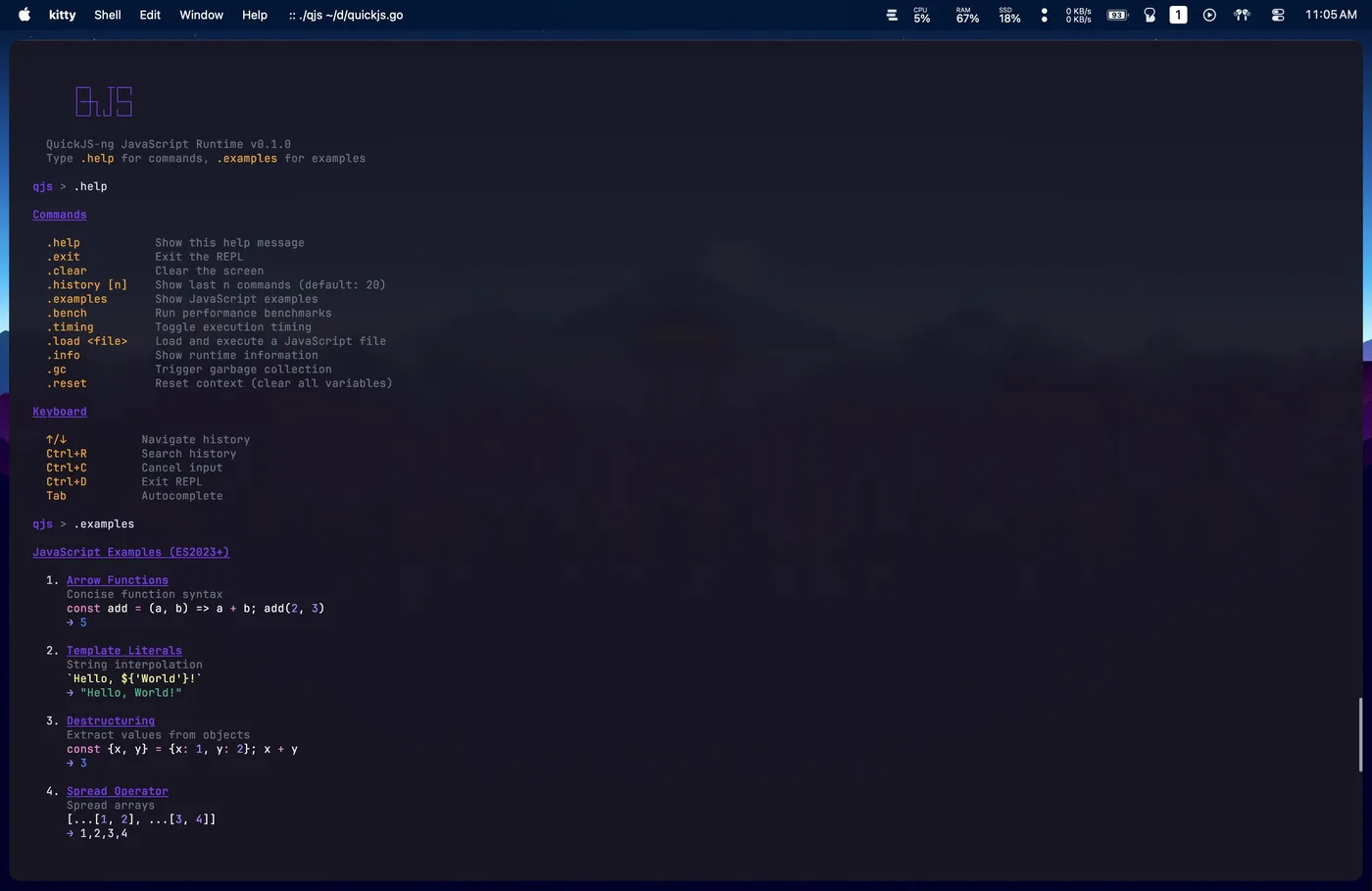 quickjs screenshot